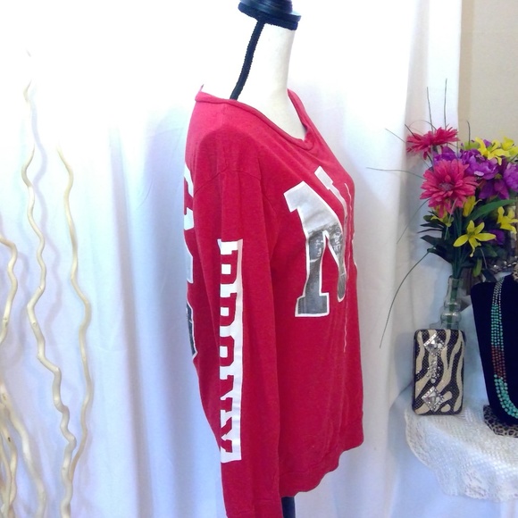 🛑SOLD IN STORE 🛑VTG On Fire- Long Sleeve NY Top - Picture 2 of 5